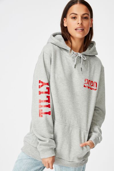 Personalised Basic Hoodie, GREY MARLE