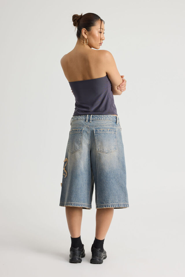 Mega Baggy Jort, PINK STATIC_STAR