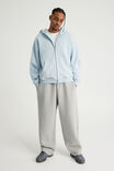 Authentics Boxy Zip Thru Hoodie, WASHED SEA BREEZE - example image 2