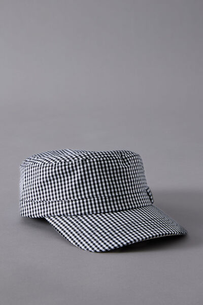 Notion Military Cap, NOTION BLK WHT CHECK