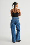 High Rise Baggy Jean, MID BLUE - alternate image 3