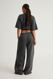 Classic Wide Leg Trackpant, WASHED BLACK - example image 3