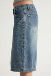 Mega Baggy Jort, SPOILED BLUE/CRYSTAL FLAMES - example image 4
