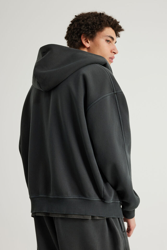Authentics Premium Zip Through, WASHED BLACK