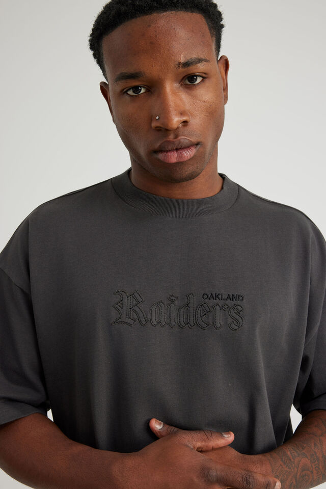 Box Fit Nfl Tshirt, LCN NFL SLATE/RAIDERS GOTHIC