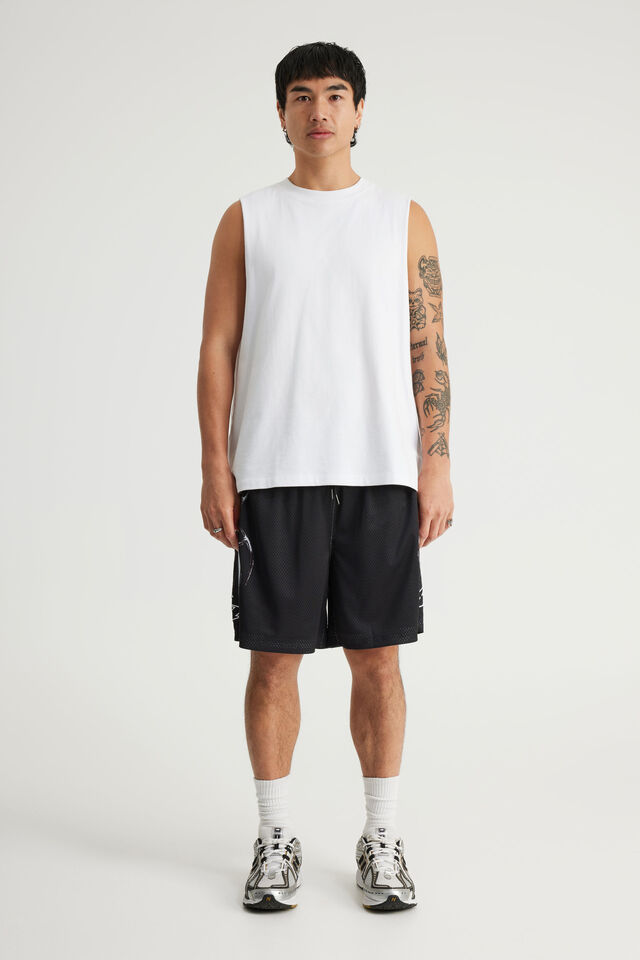 Notion Mesh Short, BLACK/NTN CYBERSIGILISM