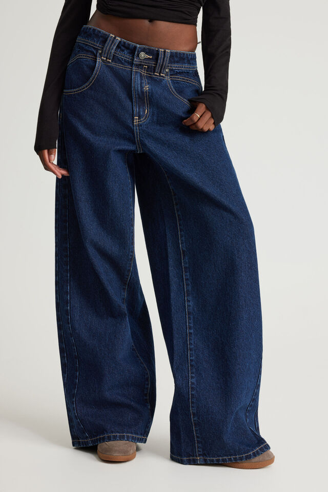 Mid Rise Baggy Jean, RINSED INDIGO