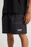 Half Half Pull On Short, BLACK - alternate image 4