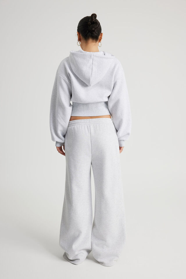 Classic Wide Leg Trackpant, SILVER MARLE