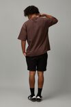 Textured Knit Track Short, BLACK/PIPING - alternate image 3