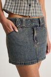 Dakota Denim Skirt, GASOLINE BLUE - alternate image 4
