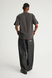 Half Half Classico Baggy Jean, BLACK PINSTRIPE - example image 3