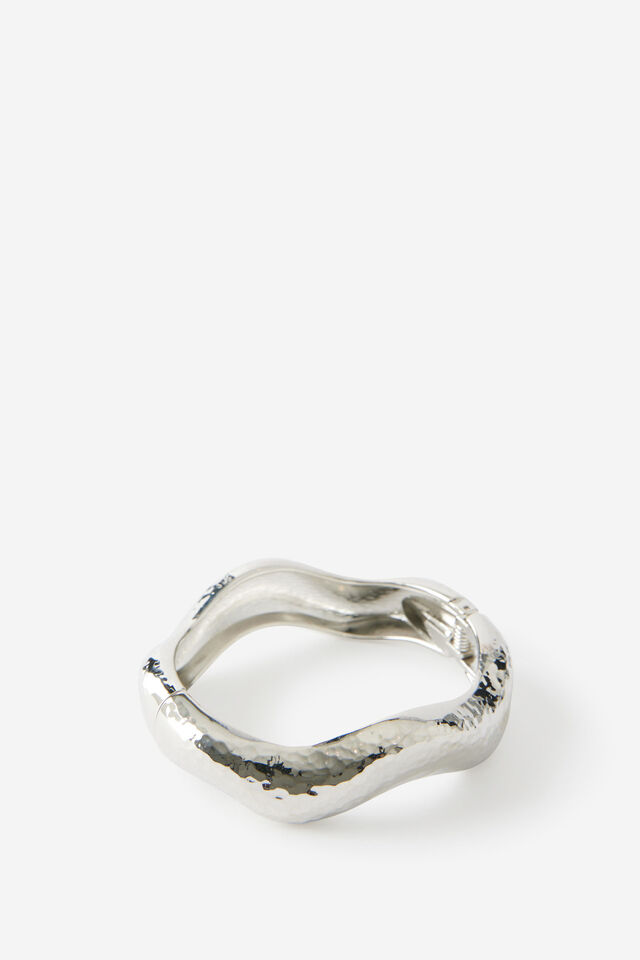 Textured Bangle, SILVER