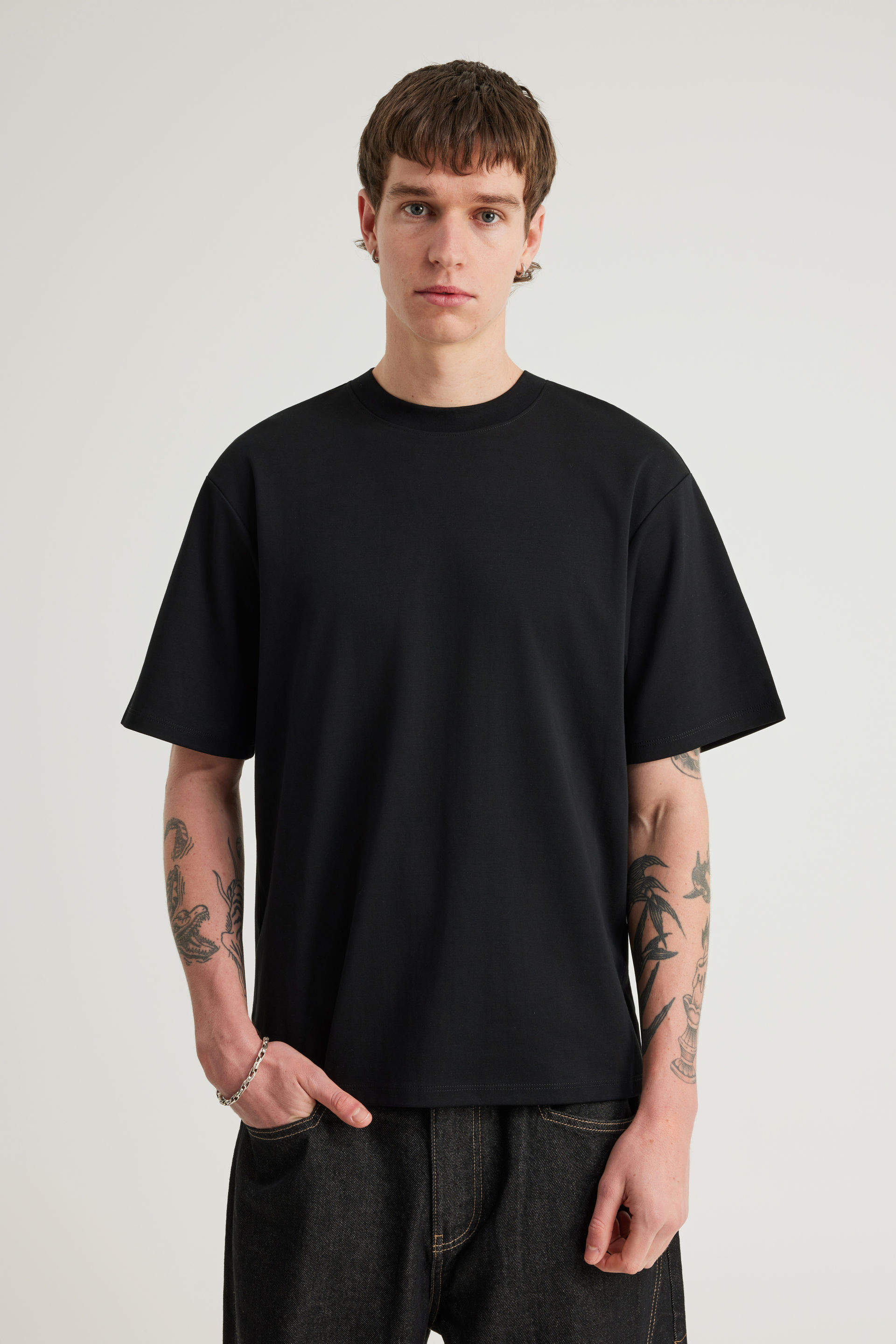 Men's Black Authentics Clean Tshirt | Factorie Australia