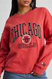 Lcn Nba Crew Neck Sweater, LCN NBA VARSITY RED/CHICAGO BULLS - alternate image 3