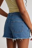 Street Cut Off Denim Short, MID BLUE - alternate image 4