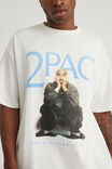 Box Fit Music Merch T Shirt, LCN BRA CLOUD/TUPAC END OF TIME - alternate image 4