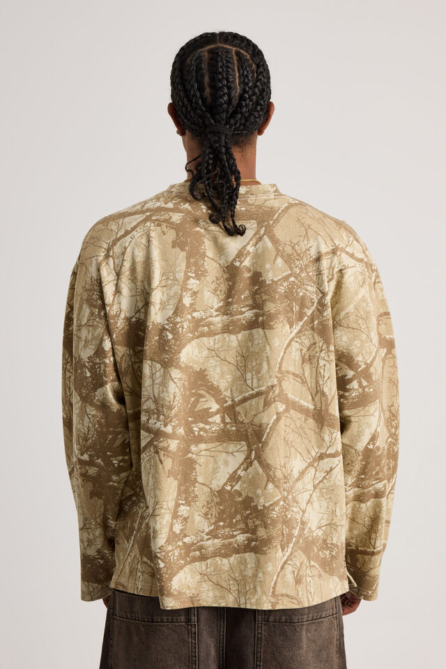 Notion Long Sleeve Box Fit Tshirt, NTN HUNTER CAMO/NOTION