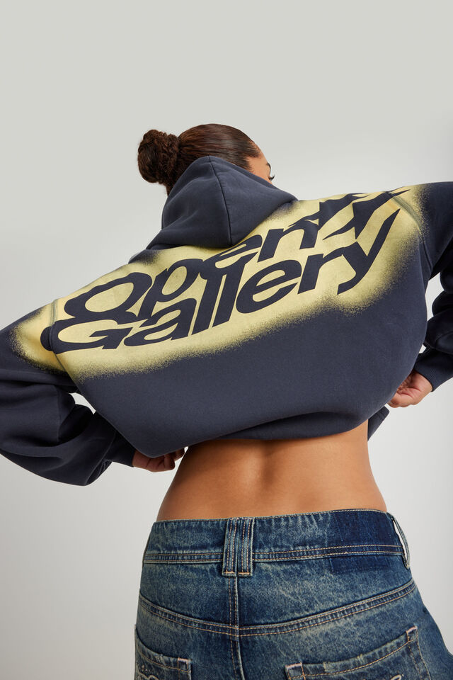 Open Gallery Boxy Hoodie, OG WASHED SEAL/VITALITY