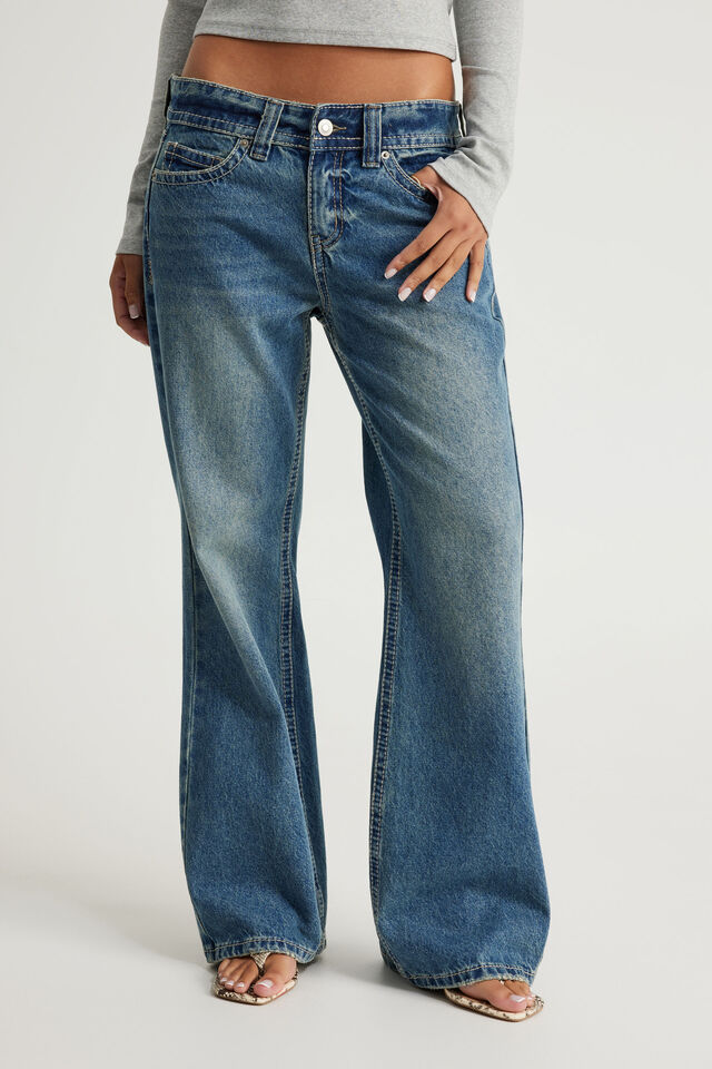 Luca Low Rise Bootleg Jean, SUGAR RUSH BLUE