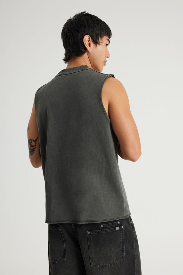 Notion Muscle Tank, NTN WASHED BLACK/SWOOSH LOGO