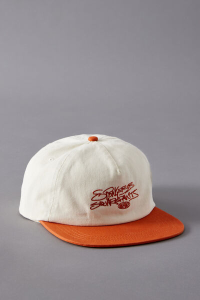 Lcn Spongebob X Half Half Panel Cap, LCN SPONGEBOB HH CLOUD DUSTY CORAL