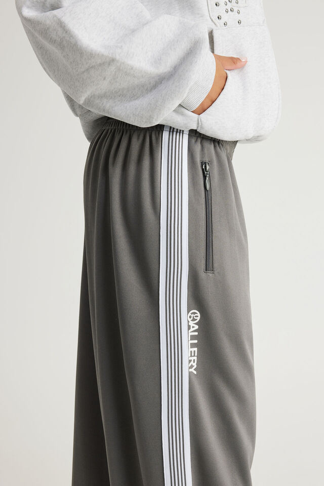 Open Gallery Wide Leg Track Pant, OG TITANIUM