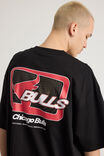 Box Fit Nba T Shirt, LCN NBA BLACK/CHICAGO BULLS PROMOTIONAL - alternate image 4