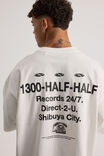 Half Half Heavyweight Box Fit Graphic Tshirt, HH CLOUD/HALF HALF DIRECT RECORDS - alternate image 4