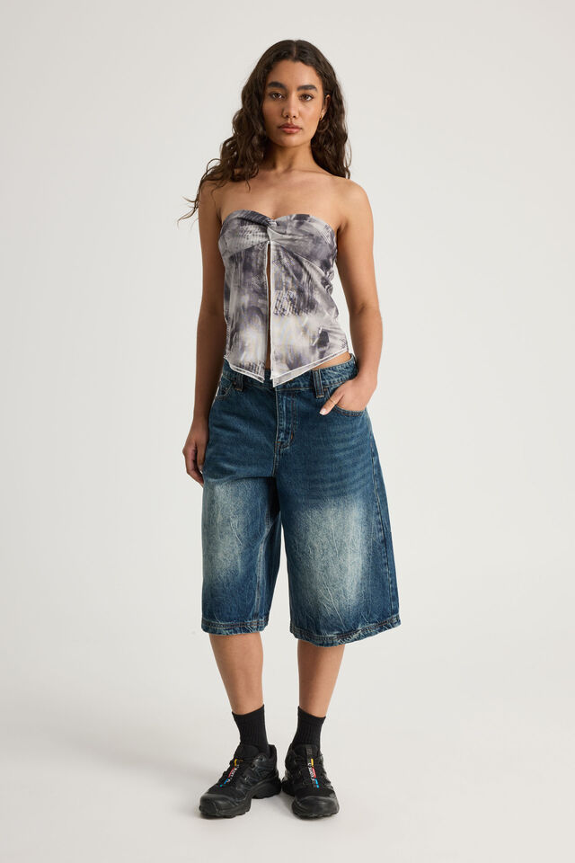 Knot Front Split Bandeau, BLUR SCENE