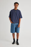 Half Half Painter Baggy Denim Short, CLASSIC INDIGO - alternate image 5