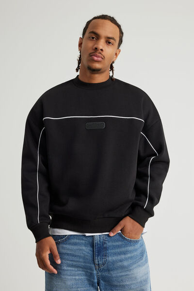 Half Half Crew, HH BLACK/PIPING