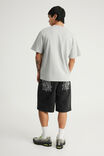 Half Half Heavyweight Core Fit Tshirt, HH GREY MARLE/ANTS - example image 3