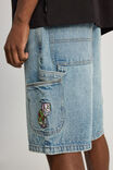 Cartoon Network X Half Half Baggy Painter Short, LCN WB NIAGARA BLUE/CARTOON NETWORK CASH - alternate image 4