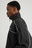 Half Half Zip Through Jacket, BLACK GRID CHECK - alternate image 4
