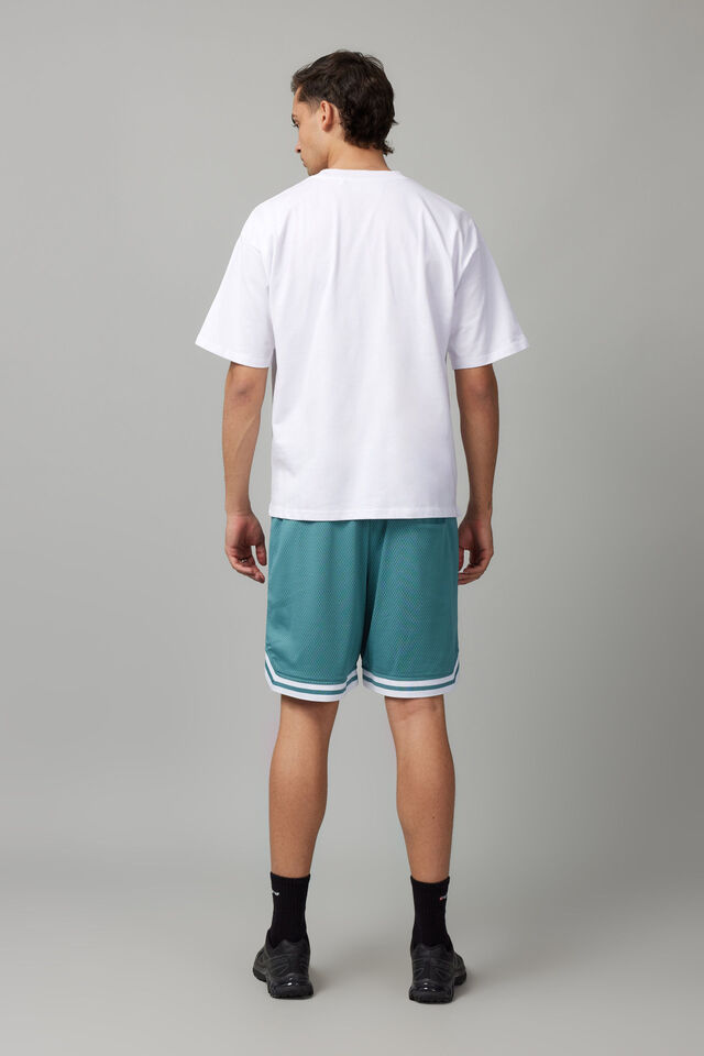 Nfl Basketball Short, LCN NFL DARK TEAL/DOLPHINS SCRIPT