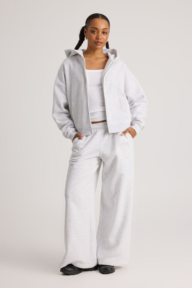 Authentics Boxy Crop Zip Through, SILVER MARLE