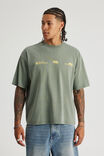 Open Gallery Box Fit Tshirt, OG WASHED DIRTY SAGE/CIRCULAR OG - alternate image 2