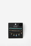 Summer Anklet Pack, GOLD TORQ CORD W JEWELS - example image 2