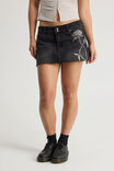 Notion X Smolbrat Denim Skirt, WOLF WASHED BLACK - alternate image 1