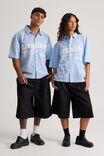 Open Gallery Boxy Cropped Short Sleeve Shirt, OG FRESH CHECK/TEXT - alternate image 2