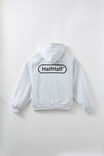 Half Half Zip Thru Hoodie, HH SILVER MARLE/BLACK PILL - alternate image 1