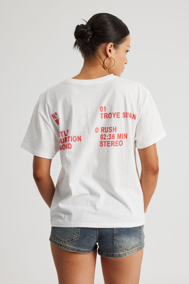 Music Merch Regular Tee, LCN BRA TROYE SIVAN CLOUD/RUSH