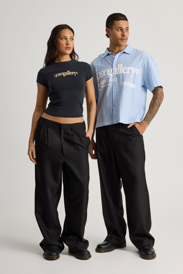 Open Gallery Tailored Pant, BLACK