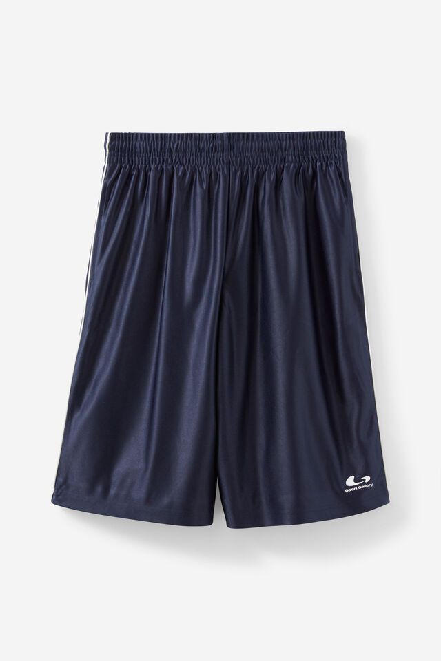 Open Gallery Longline Basketball Short, BLACK IRIS