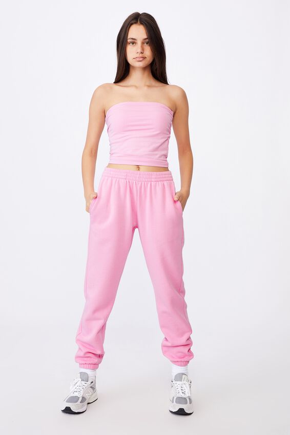 Longline Bandeau, BABE PINK