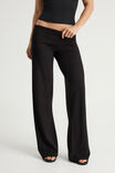Roll Waistband Pant, BLACK - example image 2