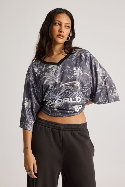 Oversized Sports Jersey, CAMO/PALERMO WORLD