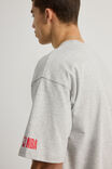 Box Fit Nba T Shirt, LCN NBA GREY MARLE/CHICAGO BULLS WORLDWIDE - alternate image 4