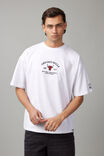 Box Fit Nba T Shirt, LCN NBA WHITE/CHICAGO BULLS EMB - alternate image 1